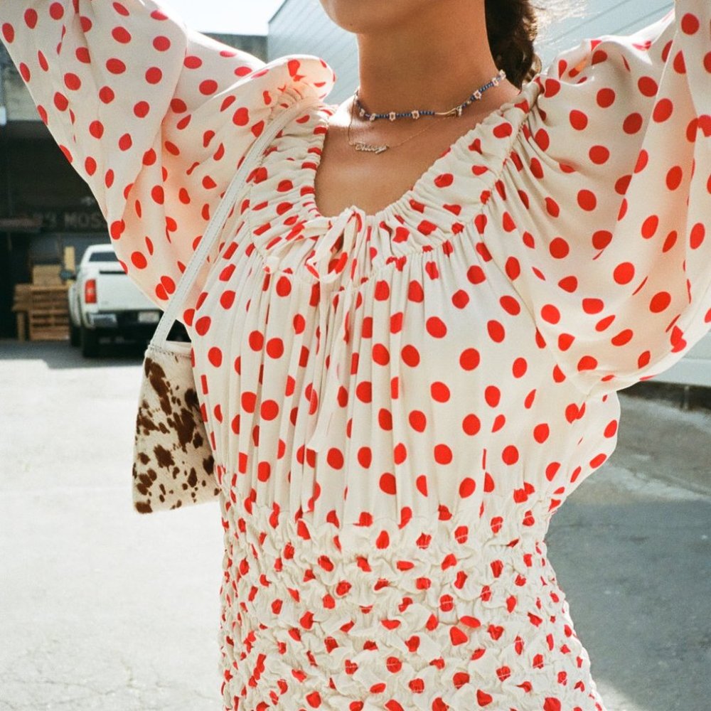 ISO saks potts polka dot mamacita dress